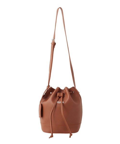 MILKFED.(ミルクフェド)の「DRAWSTRING SHOULDER BAG(ショルダーバッグ・レディース・ブラック/イエロー/ブラウン・ONE SIZE)」の3枚目の写真