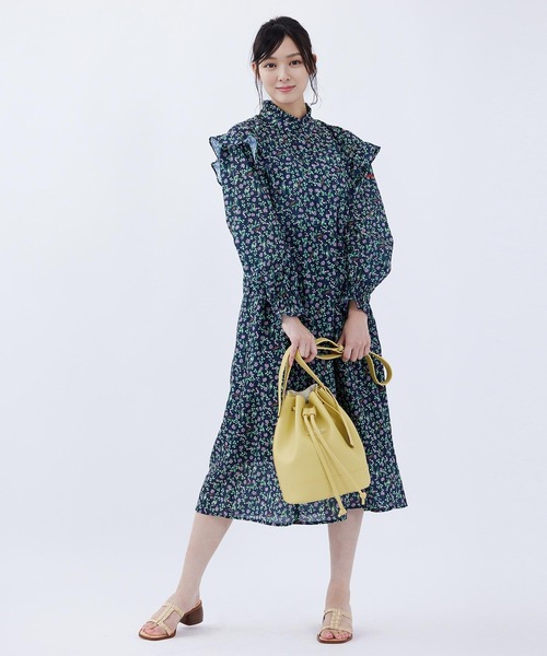 MILKFED.(ミルクフェド)の「DRAWSTRING SHOULDER BAG(ショルダーバッグ・レディース・ブラック/イエロー/ブラウン・ONE SIZE)」の11枚目の写真