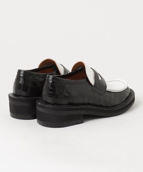 Jieda（ジエダ）の「LEATHER LOAFERS（ローファー・メンズ・ホワイト/ブラック/ブラック系その他2・42/41）」の5枚目の写真