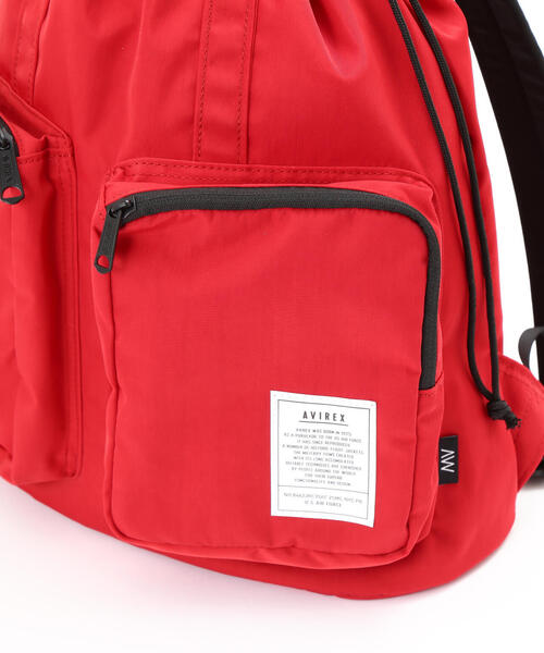 AVIREX(アヴィレックス)の「《WEB限定》 2WAY RUCK SUCK/2wayリュックサック/バックパック(バックパック/リュック・レディース・レッド/ブラック・FREE)」の12枚目の写真