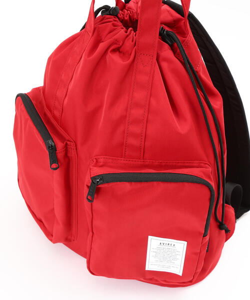 AVIREX(アヴィレックス)の「《WEB限定》 2WAY RUCK SUCK/2wayリュックサック/バックパック(バックパック/リュック・レディース・レッド/ブラック・FREE)」の11枚目の写真