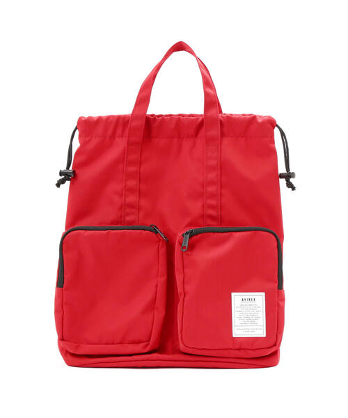 AVIREX(アヴィレックス)の「《WEB限定》 2WAY RUCK SUCK/2wayリュックサック/バックパック(バックパック/リュック・レディース・レッド/ブラック・FREE)」の4枚目の写真
