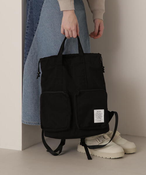 AVIREX(アヴィレックス)の「《WEB限定》 2WAY RUCK SUCK/2wayリュックサック/バックパック(バックパック/リュック・レディース・レッド/ブラック・FREE)」の3枚目の写真