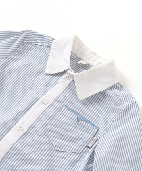 apres les cours（アプレレクール）の「フォーマルシャツ（シャツ/ブラウス・キッズ・オフホワイト/ストライプ・120/130/110/100/90）」の17枚目の写真