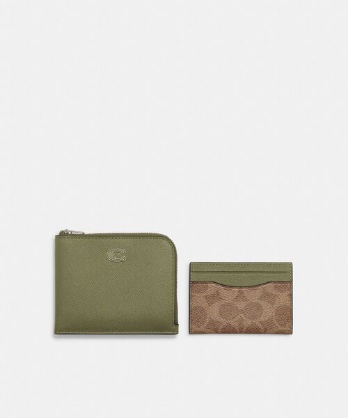 COACH（コーチ）の「3-IN-1 Lジップ ウォレット・シグネチャー
