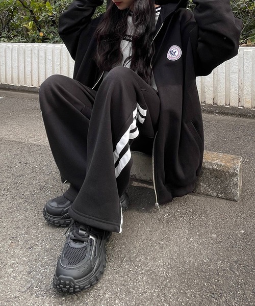Figments(フィグメンツ)の「サイドラインカーゴイージーパンツ(カーゴパンツ・レディース・ブラック・FREE)」の15枚目の写真