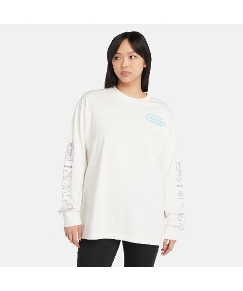 Timberland(ティンバーランド)の「オールジェンダー 長袖 グラフィック Tシャツ(Tシャツ/カットソー・メンズ・ブラック/オフホワイト・LARGE/SMALL/MEDIUM/X-LARGE)」の4枚目の写真