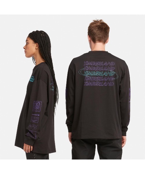 Timberland(ティンバーランド)の「オールジェンダー 長袖 グラフィック Tシャツ(Tシャツ/カットソー・メンズ・ブラック/オフホワイト・LARGE/SMALL/MEDIUM/X-LARGE)」の7枚目の写真