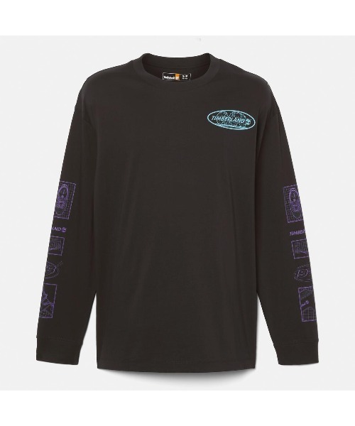 Timberland(ティンバーランド)の「オールジェンダー 長袖 グラフィック Tシャツ(Tシャツ/カットソー・メンズ・ブラック/オフホワイト・LARGE/SMALL/MEDIUM/X-LARGE)」の10枚目の写真