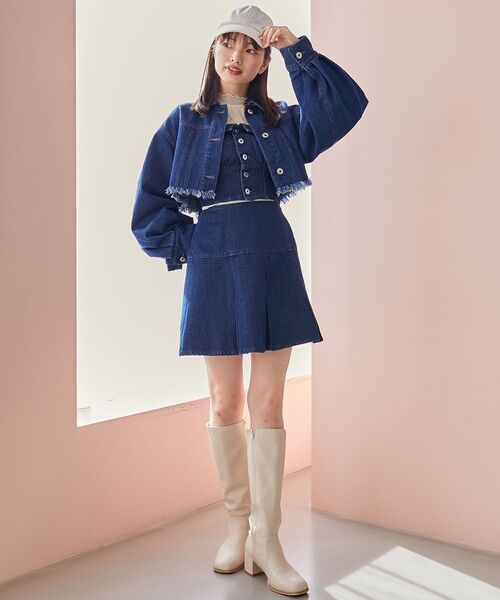 MAJESTIC LEGON(マジェスティックレゴン)の「バックリボンデザインビスチェ(ベスト・レディース・グレー/ブラック系その他/ブルー/ピンク・MEDIUM)」の19枚目の写真