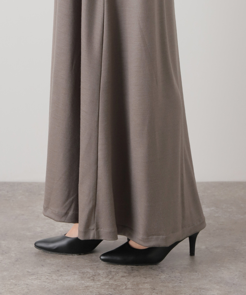 VERMEIL par iena（ヴェルメイユパーイエナ）の「フレアウールキャミソールワンピース（シャツワンピース・レディース・ライトグレー/ブラック・FREE）」の18枚目の写真