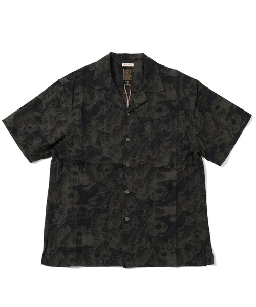 GYPSY&SONS（ジプシーアンドサンズ）の「HUNDRED TIGER SHIRTS 百虎シャツ（シャツ/ブラウス・メンズ・ブラック/カーキ・MEDIUM/LARGE）」の2枚目の写真