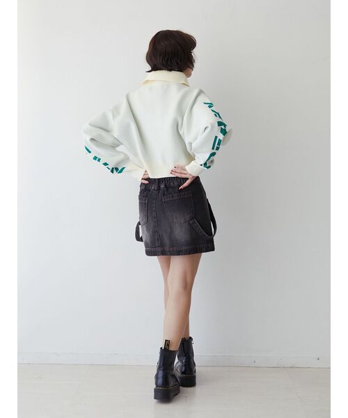 jouetie（ジュエティ）の「ハーフZIPロゴニットプルオーバー（ニット/セーター・レディース・アイボリー/ピンク/ブラック・MEDIUM）」の11枚目の写真