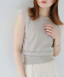 CLEIO | 【CLEIO】チュールドッキングプルオーバー TULLE DOCKING PULLOVER/986-11636(ニット/セーター)