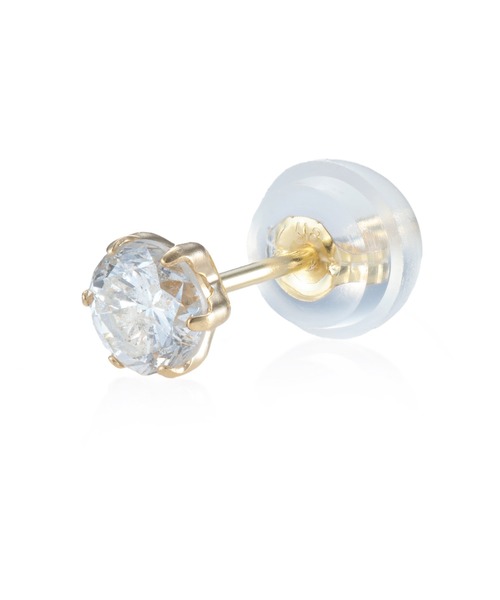 LION HEART(ライオンハート)の「“Petite Modern”ダイヤモンドピアス(Mサイズ/0.25CT)/K18ゴールド【LION HEART / ライオンハート】(ピアス(片耳用)・メンズ・イエローゴールド・ONE SIZE)」の17枚目の写真