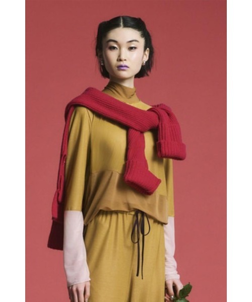 KEITA MARUYAMA(ケイタマルヤマ)の「Color Block Tops(シャツ/ブラウス・レディース・パープル/カーキ/イエロー・FREE)」の4枚目の写真