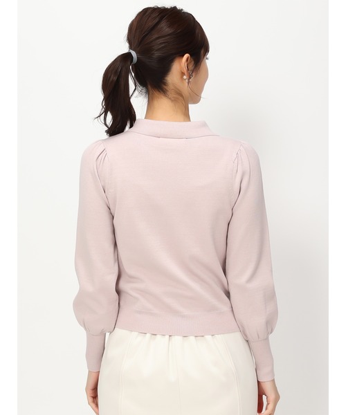 MISCH MASCH（ミッシュマッシュ）の「衿刺繍ニット/MM418307（ニット/セーター・レディース・ベージュ/ホワイト/ブルー/ピンク・ﾌﾘ-）」の11枚目の写真