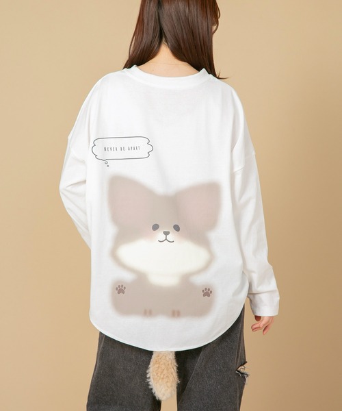 【セール】【LIVERY/ライブリー】 チワワ パンダ サメ シッポロンT（Tシャツ/カットソー）｜LB/S （エルビーエス）