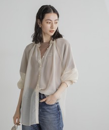 NANO universe | シャンブレーシアーシャツ(シャツ/ブラウス)