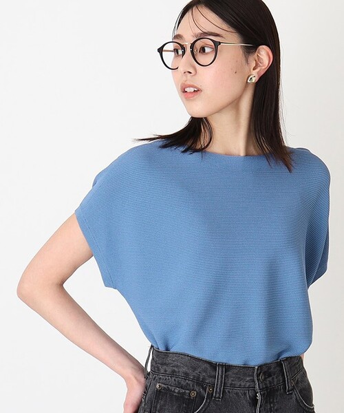 THE SHOP TK （ザ ショップ ティーケー ）の「◆【UVケア/アンチピリング/さらさら/洗える/WEB限定有】美人フレンチニット（ニット/セーター・レディース・ネイビー/ホワイト系5/オフホワイト/オレンジ系/グリーン/ブラウン系その他/スモーキーグリーン系9/ブルー系5・12/13）」の9枚目の写真