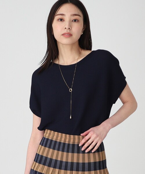 THE SHOP TK （ザ ショップ ティーケー ）の「◆【UVケア/アンチピリング/さらさら/洗える/WEB限定有】美人フレンチニット（ニット/セーター・レディース・ネイビー/ホワイト系5/オフホワイト/オレンジ系/グリーン/ブラウン系その他/スモーキーグリーン系9/ブルー系5・12/13）」の10枚目の写真