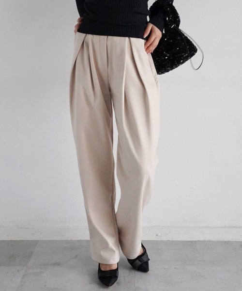 タックテーパードパンツ（その他パンツ）｜Rashik（ラシク）