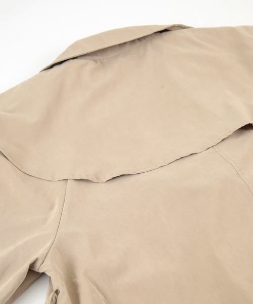 titivate(ティティベイト)の「フリル襟ミドルコート(トレンチコート・レディース・ベージュ・M)」の3枚目の写真