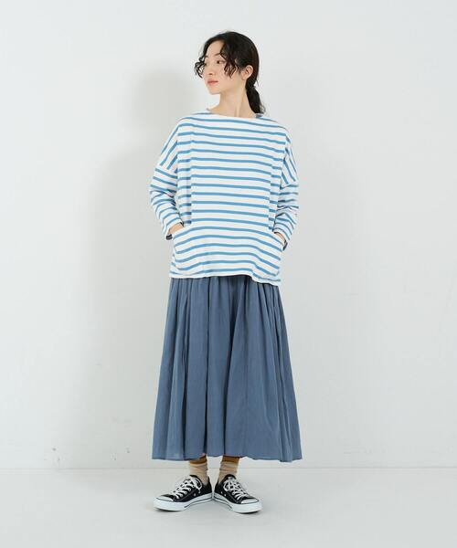 conges payes ADIEU TRISTESSE（コンジェ ペイエ アデュートリステス）の「2重布帛ノースリーブワンピース（ワンピース・レディース・アイボリー/ブルーグレー/ブラック/ライトグレー・FREE）」の21枚目の写真