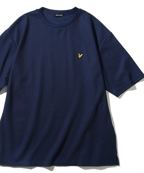 LYLE&SCOTT（ライルアンドスコット）の「【LYLE&SCOTT/ライルアンドスコット】ワンポイント ゴールデンイーグル刺繍 TCラッセル鹿の子 クルーネック半袖Tシャツ（Tシャツ/カットソー・メンズ・Brick /ベージュ/スミクロ/ネイビー/ホワイト/グリーン/カーキ/サックスブルー・LL/L/M）」の6枚目の写真