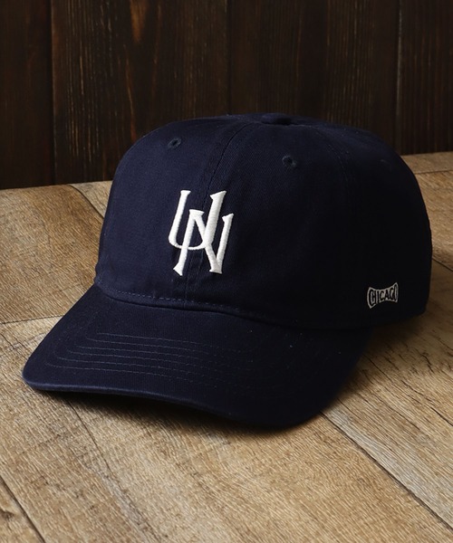 UNIVERSAL OVERALL（ユニバーサルオーバーオール）の「【UNIVERSAL OVERALL/ユニバーサルオーバーオール】UNロゴ刺繍 6パネル コットンツイルキャップ（キャップ・メンズ・ブラック/ベージュ/ネイビー・FREE）」の8枚目の写真