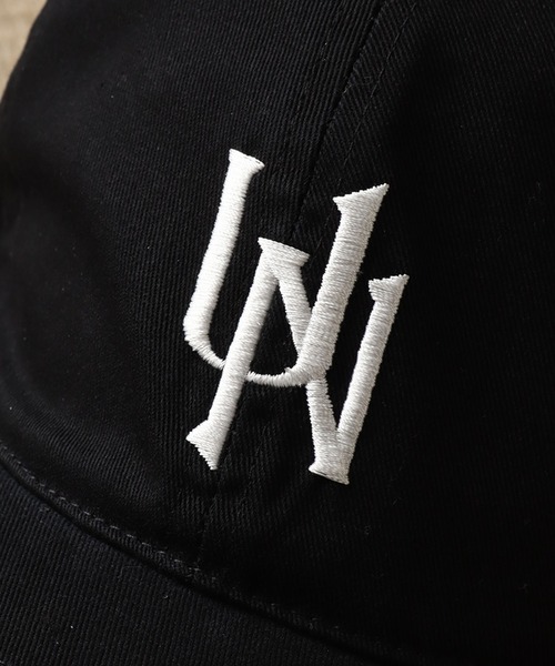 UNIVERSAL OVERALL（ユニバーサルオーバーオール）の「【UNIVERSAL OVERALL/ユニバーサルオーバーオール】UNロゴ刺繍 6パネル コットンツイルキャップ（キャップ・メンズ・ブラック/ベージュ/ネイビー・FREE）」の10枚目の写真