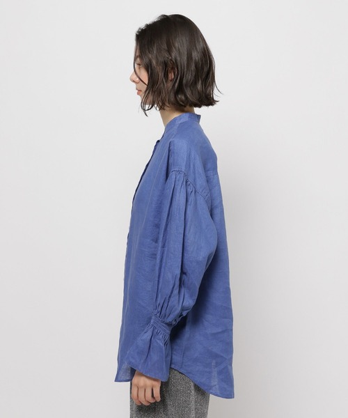 niko and...（ニコアンド）の「FINEリネンキャンディスリーブブラウス（シャツ/ブラウス・レディース・ブルー/アイボリー/ライトブルー/ピンク/イエロー・MEDIUM/LARGE）」の18枚目の写真