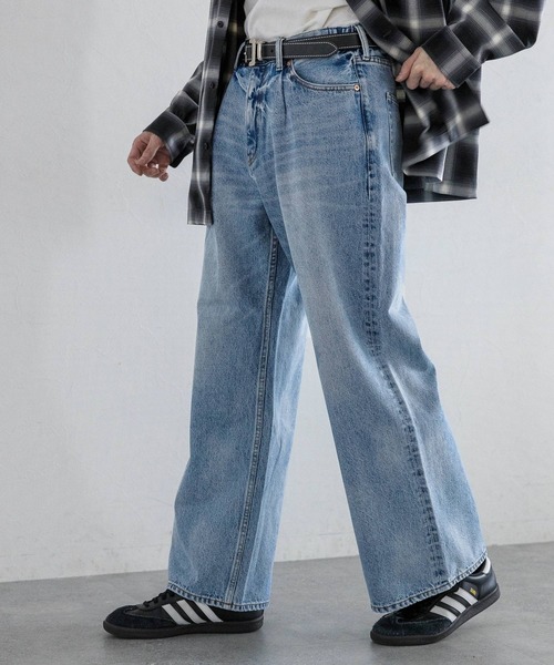 RAGEBLUE（レイジブルー）の「OVER DYE VINTAGE DENIM WIDE FLARE 