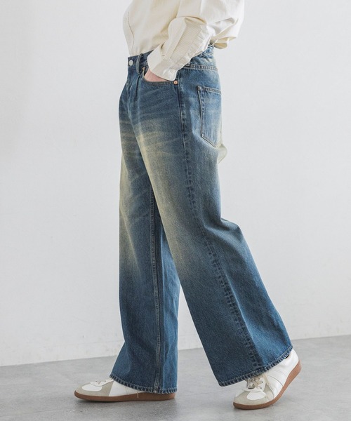 RAGEBLUE（レイジブルー）の「OVER DYE VINTAGE DENIM WIDE FLARE