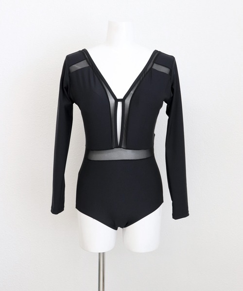 Chaos バックオープン水着 ブラック 40サイズ　ワンピース sea dress バックオープンデザインワンピース/水着 ブラック M
