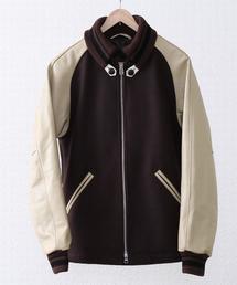 coen | メルトンレザーロングスタジャン(スタジャン)