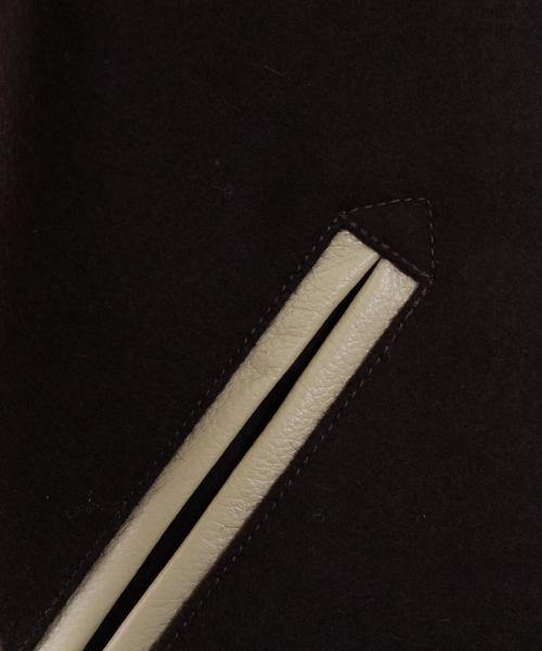 coen(コーエン)の「メルトンレザーロングスタジャン(スタジャン・メンズ・ネイビー/ダークブラウン・LARGE/X-LARGE/MEDIUM/SMALL)」の19枚目の写真