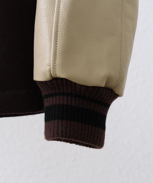 coen(コーエン)の「メルトンレザーロングスタジャン(スタジャン・メンズ・ネイビー/ダークブラウン・LARGE/X-LARGE/MEDIUM/SMALL)」の21枚目の写真