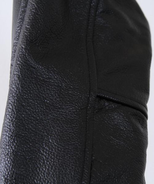 coen(コーエン)の「メルトンレザーロングスタジャン(スタジャン・メンズ・ネイビー/ダークブラウン・LARGE/X-LARGE/MEDIUM/SMALL)」の22枚目の写真