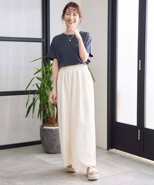 LEPSIM(レプシィム)の「アソートプリントT 115174(Tシャツ/カットソー・レディース・杢グレー/ライトイエロー/チャコールグレー/オフホワイト/ブラック・FREE)」の20枚目の写真