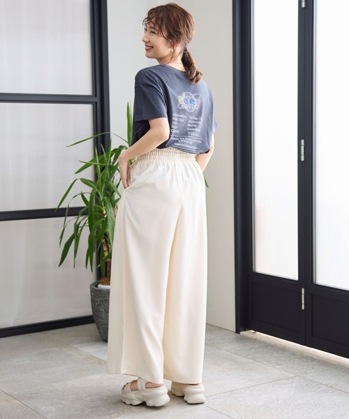 LEPSIM(レプシィム)の「アソートプリントT 115174(Tシャツ/カットソー・レディース・杢グレー/ライトイエロー/チャコールグレー/オフホワイト/ブラック・FREE)」の21枚目の写真