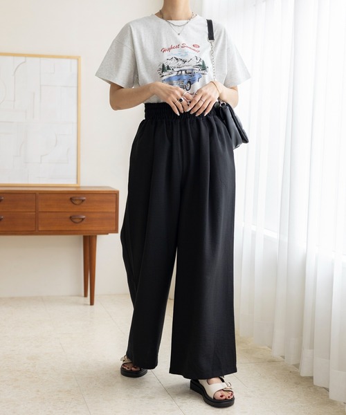 LEPSIM(レプシィム)の「アソートプリントT 115174(Tシャツ/カットソー・レディース・杢グレー/ライトイエロー/チャコールグレー/オフホワイト/ブラック・FREE)」の22枚目の写真