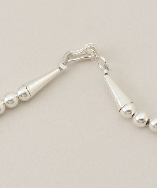INDIAN JEWELRY 5mm シャイニービーズネックレス70インチ