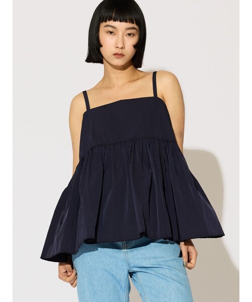 MIDIUMISOLID(ミディウミソリッド)の「MIDIUMISOLID for Ladies オーバーキャミソール(シャツ/ブラウス・レディース・オフホワイト/ネイビー/ブラック・FREE)」の3枚目の写真