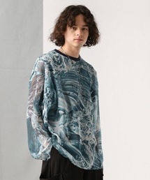 HARE | PANORAMA-WATERシアープルオーバー(HARE)(Tシャツ/カットソー)