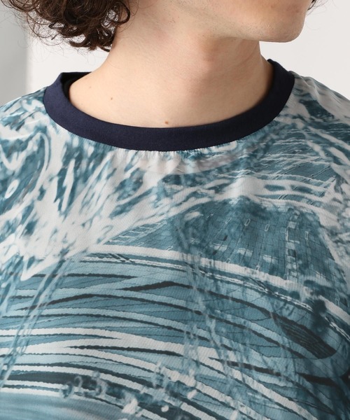 HARE（ハレ）の「PANORAMA-WATERシアープルオーバー(HARE)（Tシャツ/カットソー・メンズ・ブルー/ブラック・FREE）」の10枚目の写真