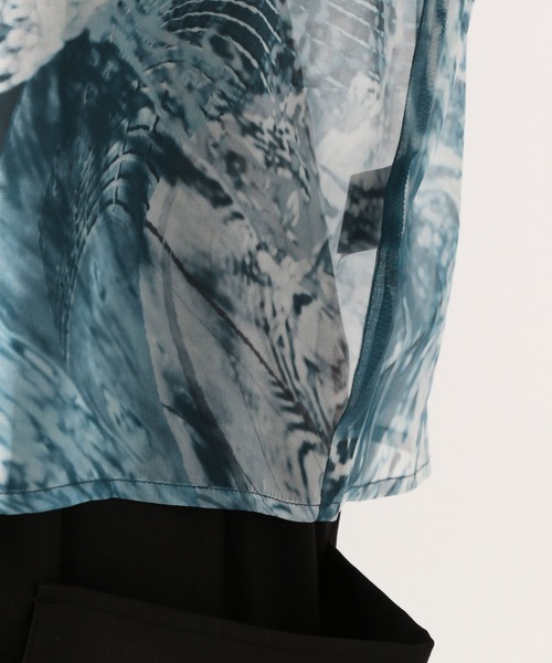 HARE（ハレ）の「PANORAMA-WATERシアープルオーバー(HARE)（Tシャツ/カットソー・メンズ・ブルー/ブラック・FREE）」の12枚目の写真