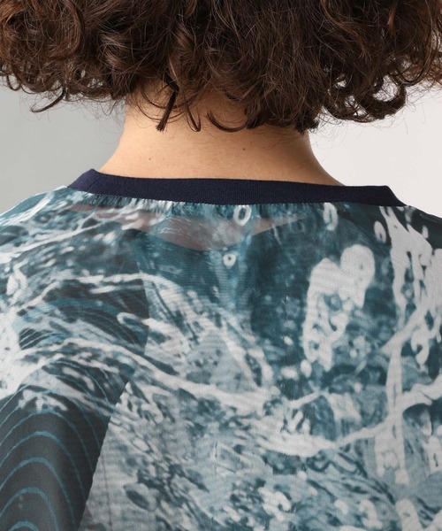 HARE（ハレ）の「PANORAMA-WATERシアープルオーバー(HARE)（Tシャツ/カットソー・メンズ・ブルー/ブラック・FREE）」の13枚目の写真