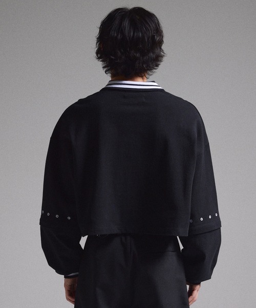GRANCY】Ziplayered Wideshort Poloshirt / ジップレイヤード ワイド