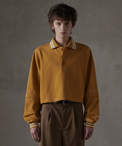 GRANCY】Ziplayered Wideshort Poloshirt / ジップレイヤード ワイド